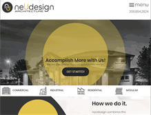 Tablet Screenshot of neudesignarch.com